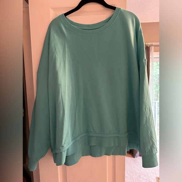 Athleta sundown sweatshirt II size 2X gulf green nwt - Picture 9 of 10